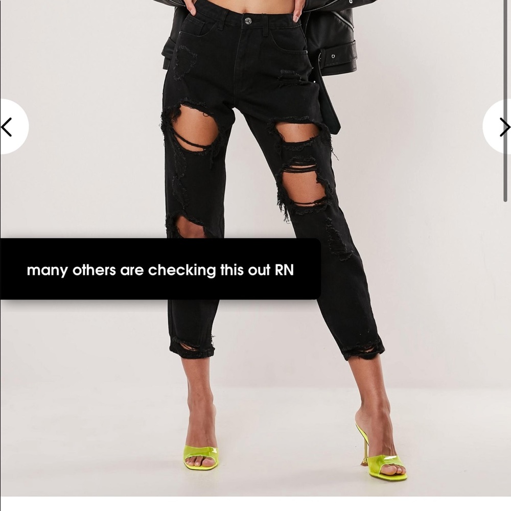 NWT “Riot High Rise Ripped Jean”